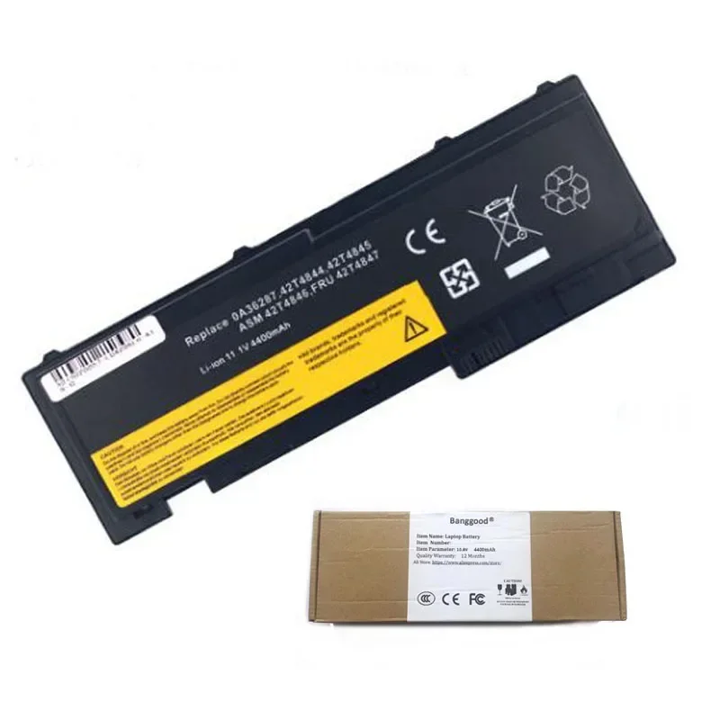 Banggood 4400mAh 42T4844 42T4845 42T4846 FRU 42T4847 Laptop Battery for LENOVO ThinkPad T420s T420si T430S T430si