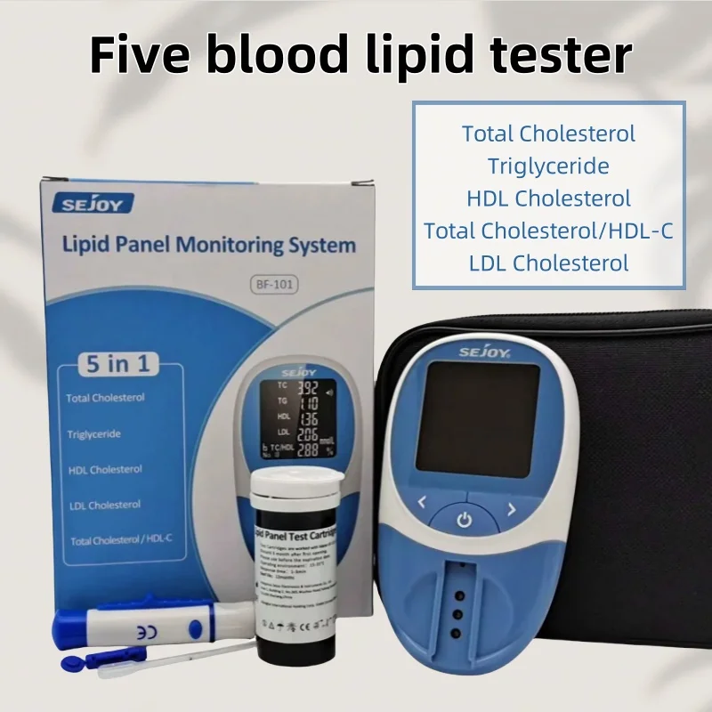 Analizador de lípidos en sangre cinco en uno Colesterol total (TC), lipoprotein de alta densidad Colesterol (HDL-C o LDL) Triglicéridos (TG)
