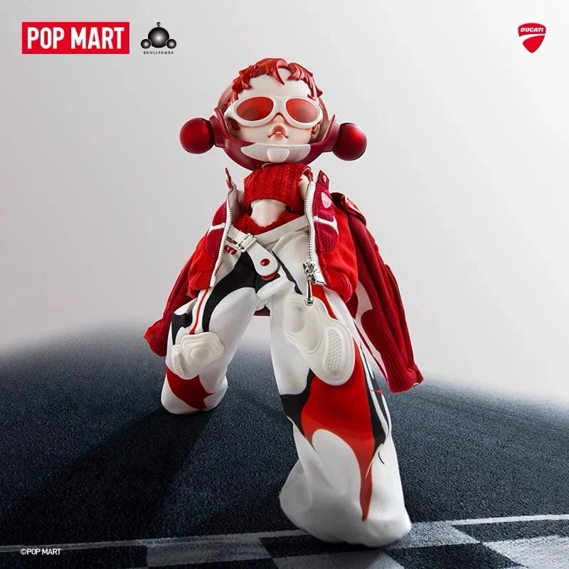 

Аутентичные POP MART SKULLPANDA DUCATI 1/6, экшн-фигурка, орнамент, фигурки, домашний декор, настольная кукла, модель, аниме-сюрприз, подарок