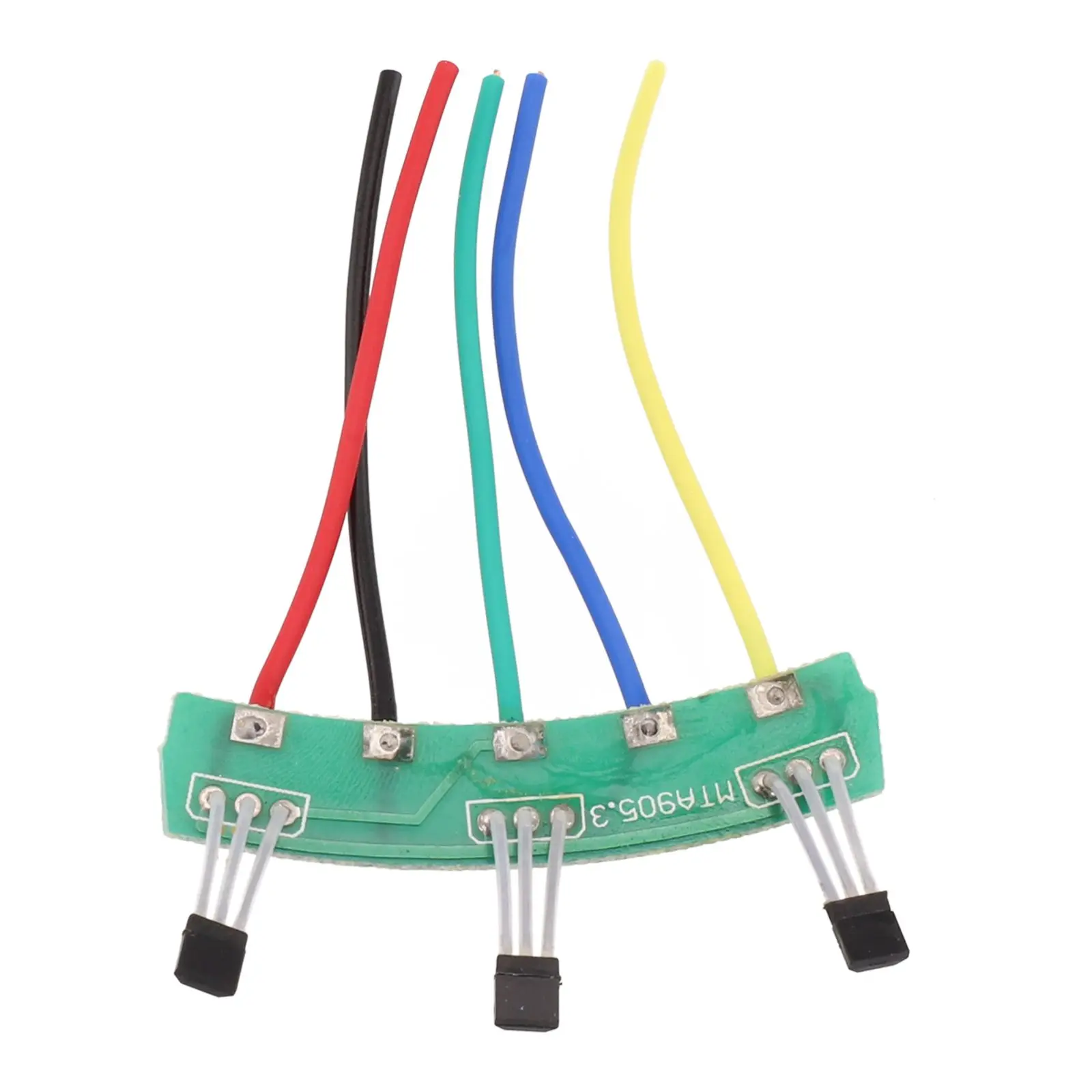 Electric Bike Motor Replacement Part Hall Sensor PCB Compatible with Two Wheel Brushless Motors Includes Wiring