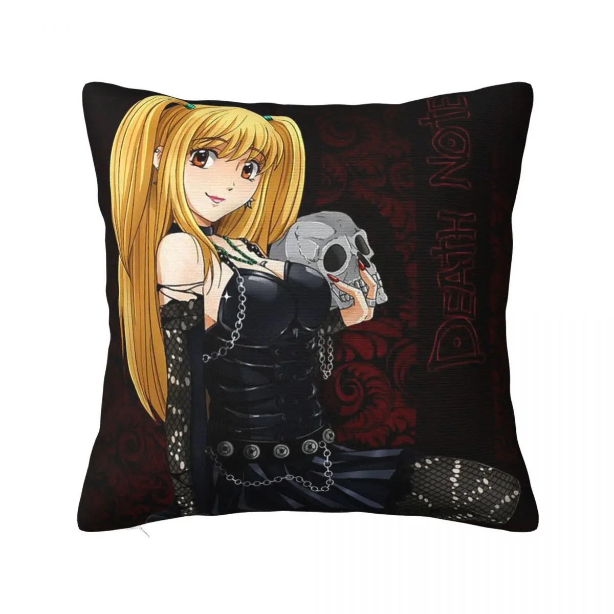 Death Note Square Pillow Covers Polyester Bed Car Anime Misa Amane Cushion Cover Funny Home Decoration Pillowcase 40*40