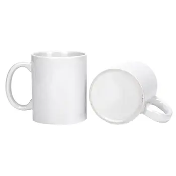 36 ks 11oz bílý sublimační prázdný keramický hrnek na kávu s rukojetí pro tepelný tisk Hu 8 nejlepší prodej velkoobchodní sublimační hrnky - №2