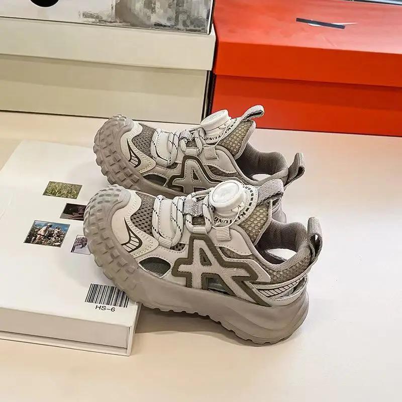 

2025 New Spring Summer Boys Anti-Slip Casual Sports Sandals for Toddlers Kids Fashion Footwear