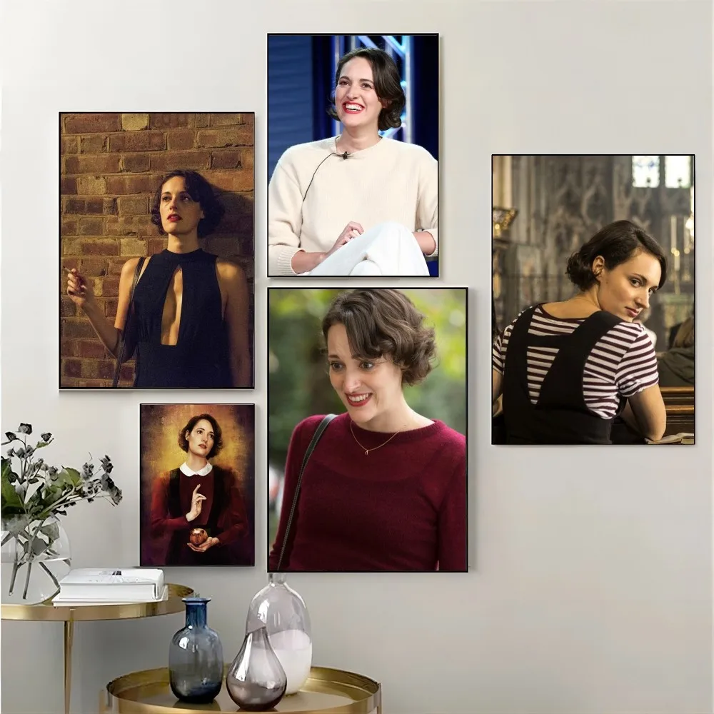1pc Tv Fleabag Self-adhesive Art Poster Waterproof Paper Sticker Coffee House Bar Room Wall Decor