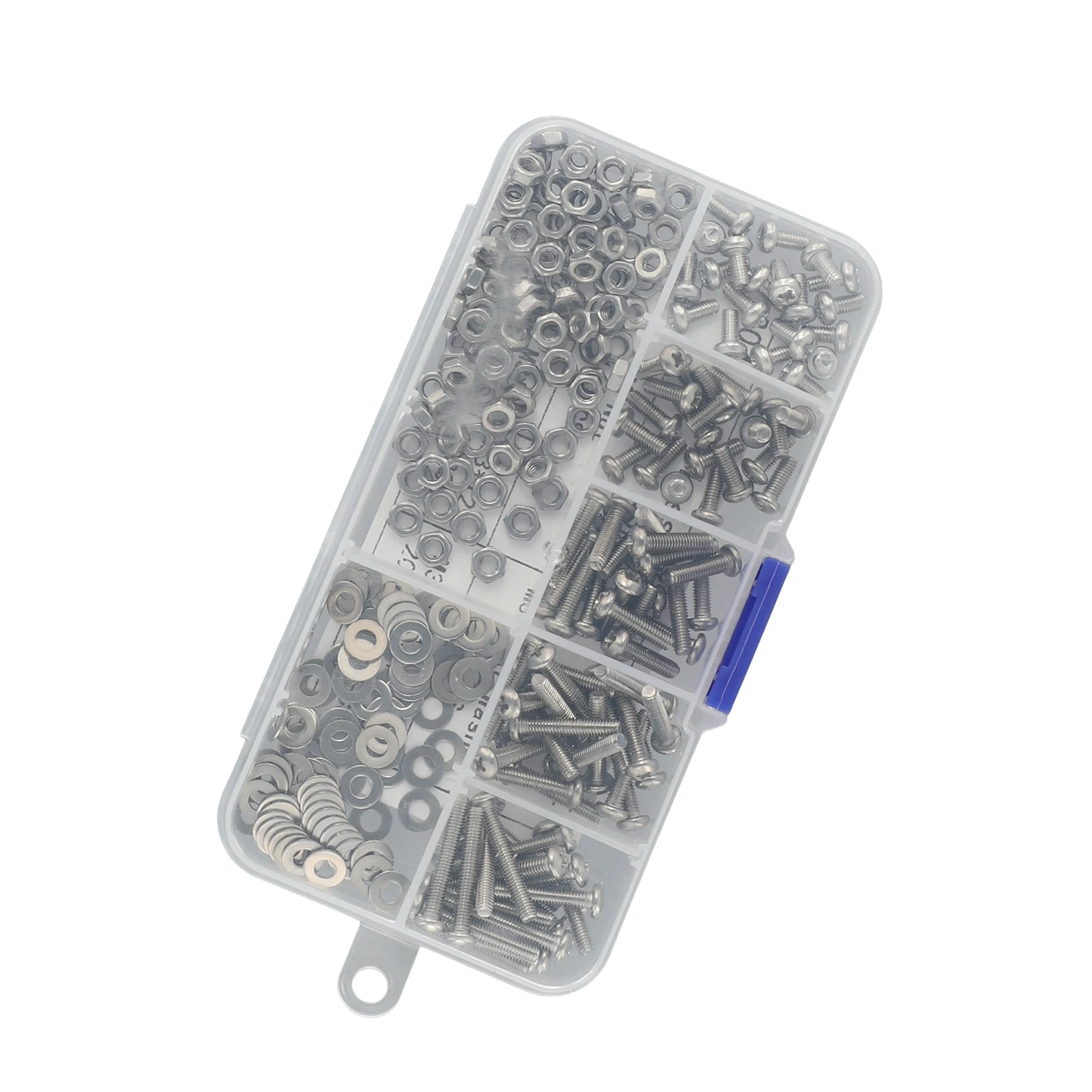 304 Stainless Steel 320pcs Hexagon Screws Bolt Nuts Set with Washers for Household and Commercial Applications