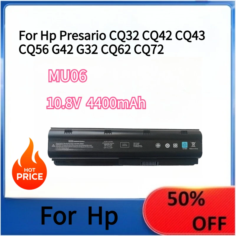 

New Laptop Battery MU06 For Hp Presario CQ32 CQ42 CQ43 CQ56 G42 G32 CQ62 CQ72