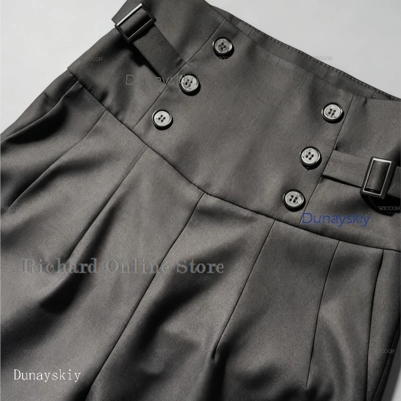 

Fantasias Ouji Jirai Kei Knight Rider Pants Trouser Japanese Court Suit Femboy Unisex Lolita Prince Vintage High косплей Disfraz