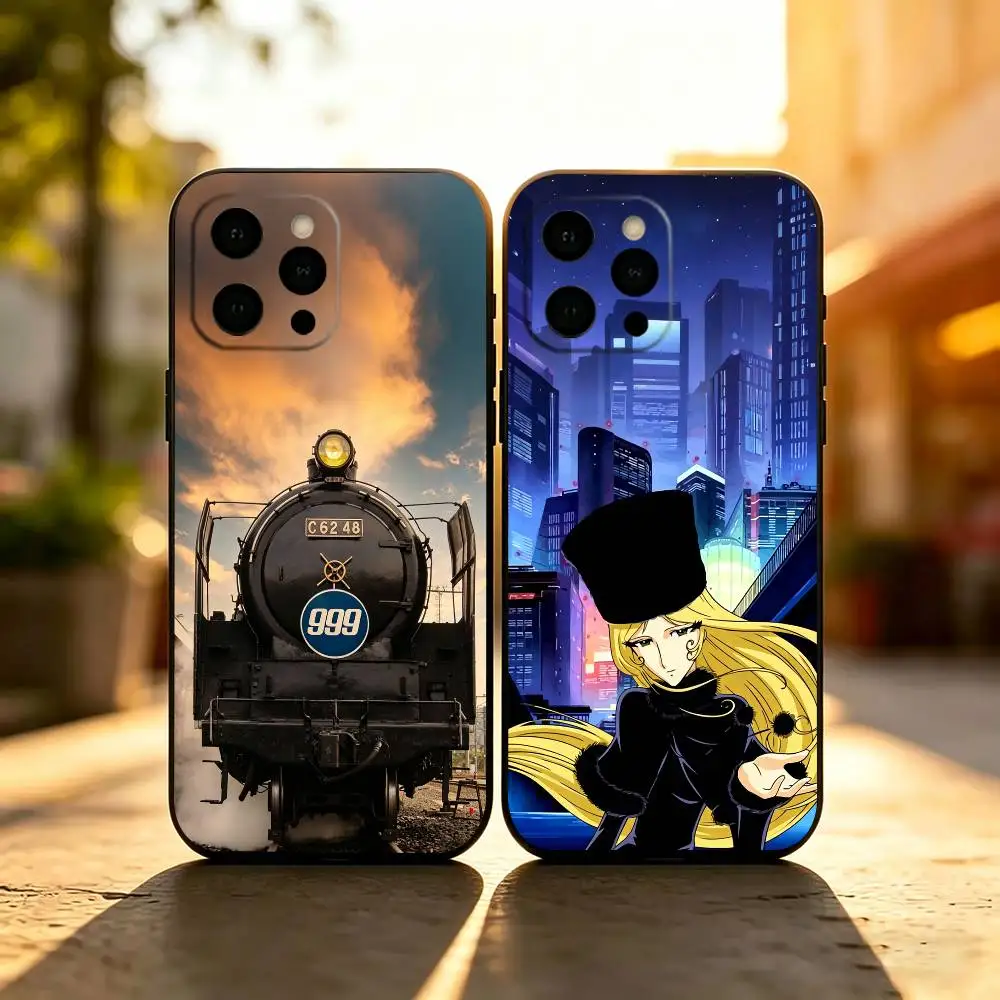 

Anime G-Galaxy Express 999 Phone Case Soft Silicone black For IPhone 17 16 15 14 13 12 11 X XR Plus Pro Max Plus