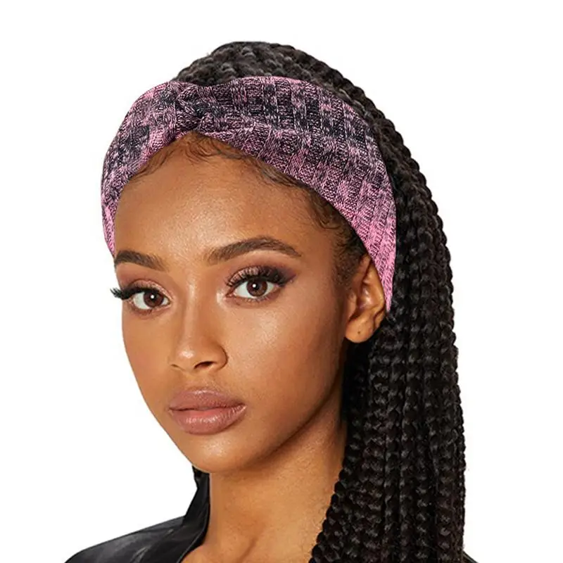 Women Knotted Headbands Twist Fashion Hair Bands Knotted Headbands Soft Women Headband Tie Dye Non Slip Hair Accessories For