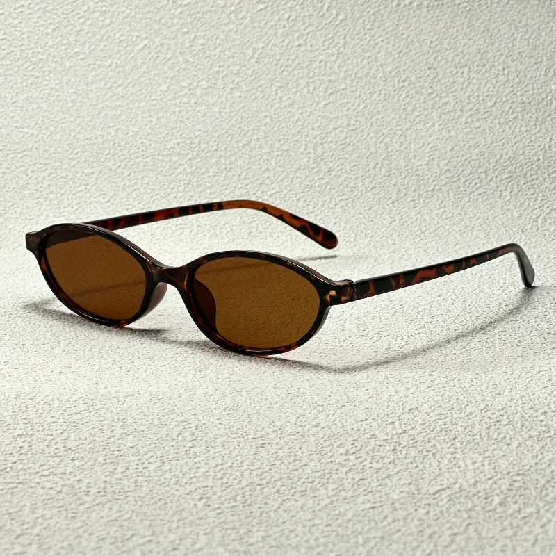 1 Stück ovale Damen-Modebrille mit Leopardenmuster und Kunststoffrahmen, geeignet für Partys, Partys und Musikfestivals
