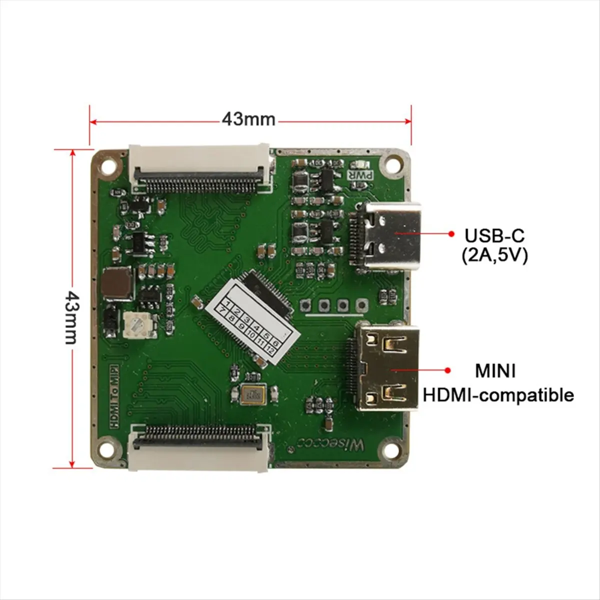 ★♠♥Y363A Hot Sale-2.1 Inch Round Display Dual IPS Screen 480x480 Double Circular LCD Module Smart Home SPI RGB Interface 2nd Dev