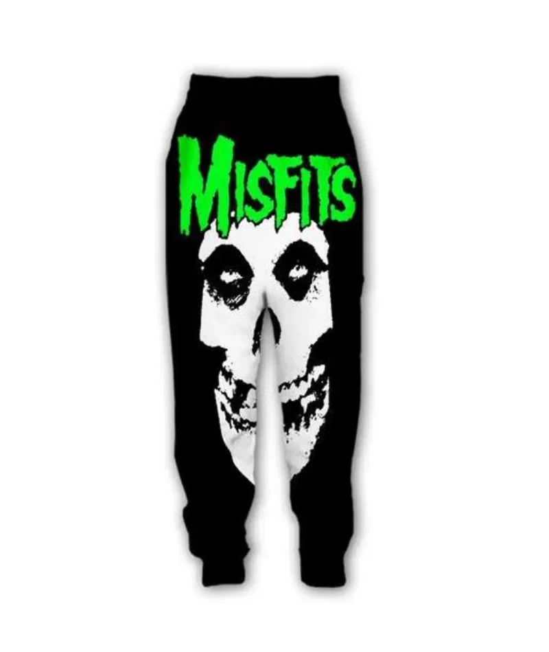 New Men/Women Misfits Art 3D Printed Casual Pants Fashion Streetwear Men Loose Sporting Long Trousers K05