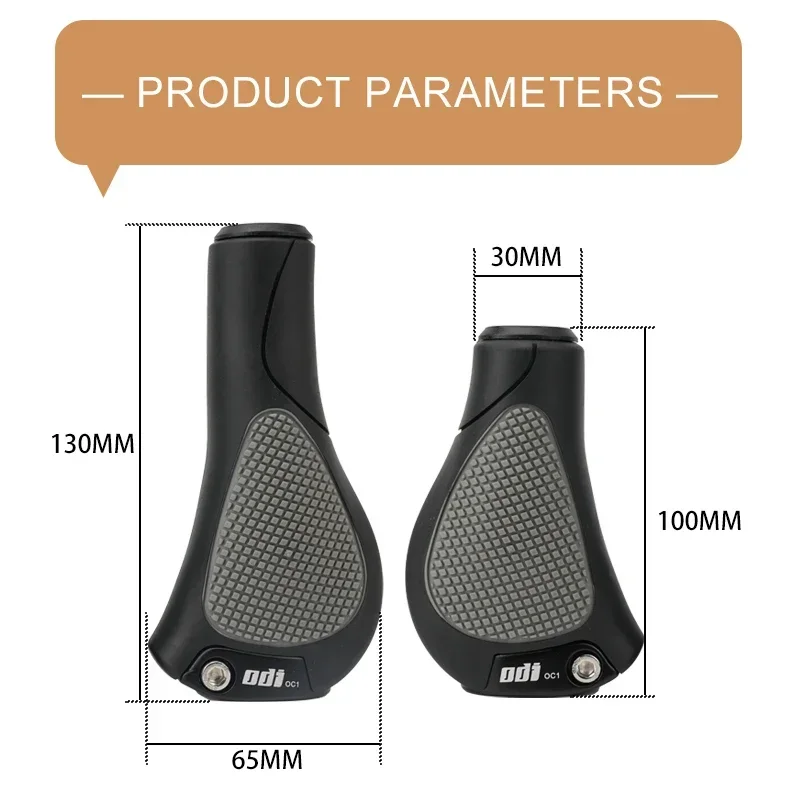 ODI Vintage bicycle handlebar grips Ergonomic brown black long short Rubber MTB handlebar grips 22MM For Mountain bike - Image 5
