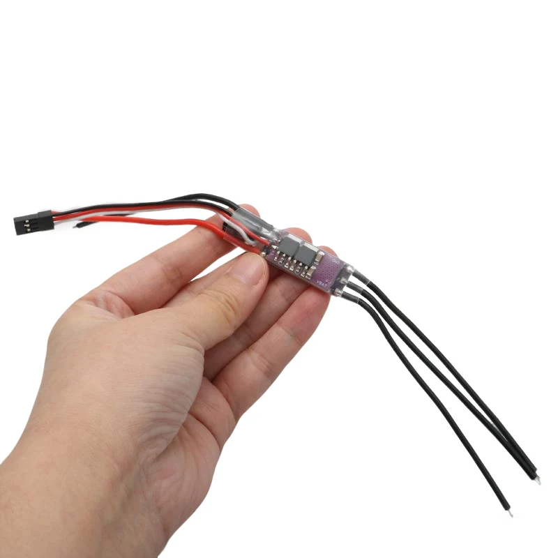 1 SZTUK AM32 32-bitowy regulator prędkości ESC 2-4S 40A z modułem 5V2A BEC 35V 470uF Kondensator do silników bezszczotkowych RC Crawler Drone — zdjęcie 7