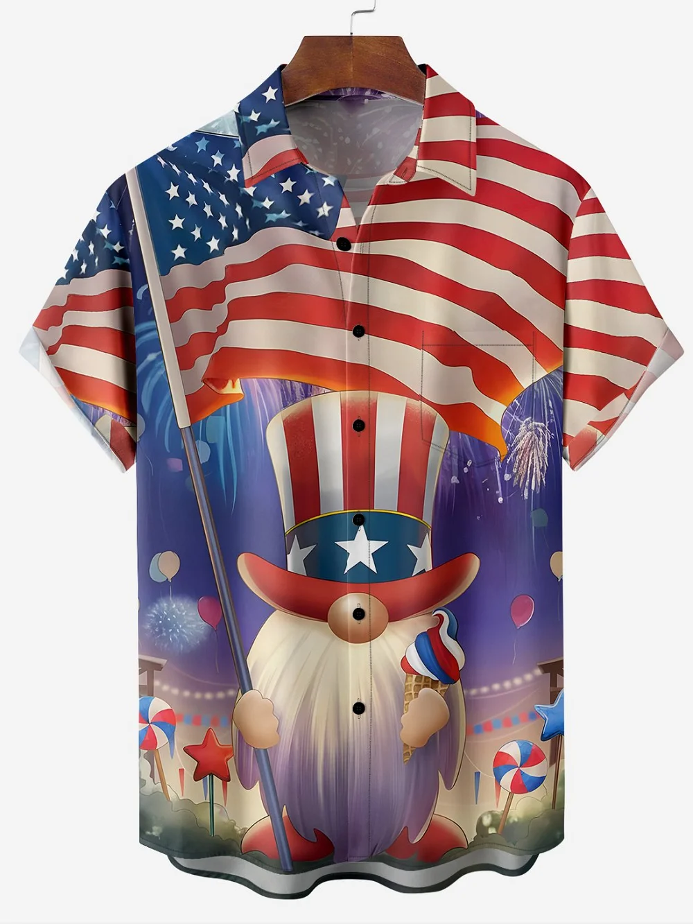 Vintage Men's Shirt Summer Casual Fashion Short Sleeved Shirt Loose Breathable Hawaiian Shirt Man Casual Men's Clothing Tops