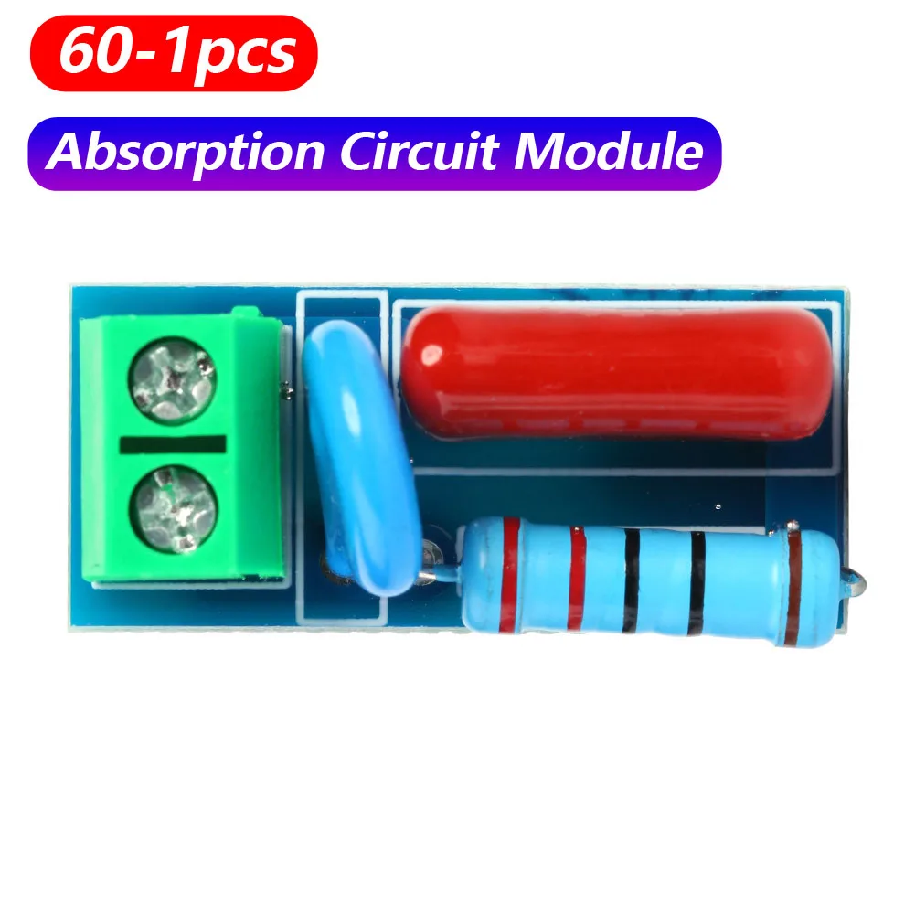 RC Absorption Circuit Module Relay Contact Protection Resistance Surge AC/DC 5V-400V Snubber Board Anti-interference Module