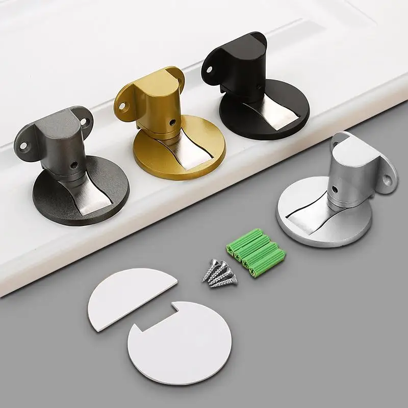 Modern Design Magnetic Door Stopper Punch-free Adjustable Windproof Door Holder for Home Decor Office Use