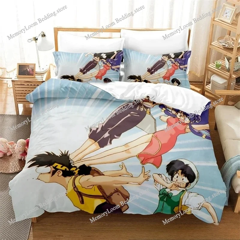 

3D Printed Anime Anime Ranma 12 Bedding Sets Exquisite Bed Supplies Set Duvet Cover Bed Comforter Set Luxury Birthday Gift