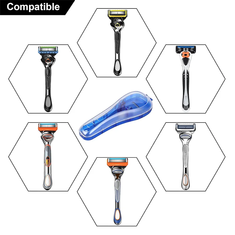 Shaver Storage Box Wash Up Manual Electric Shaver Universal Box Portable Travel Box