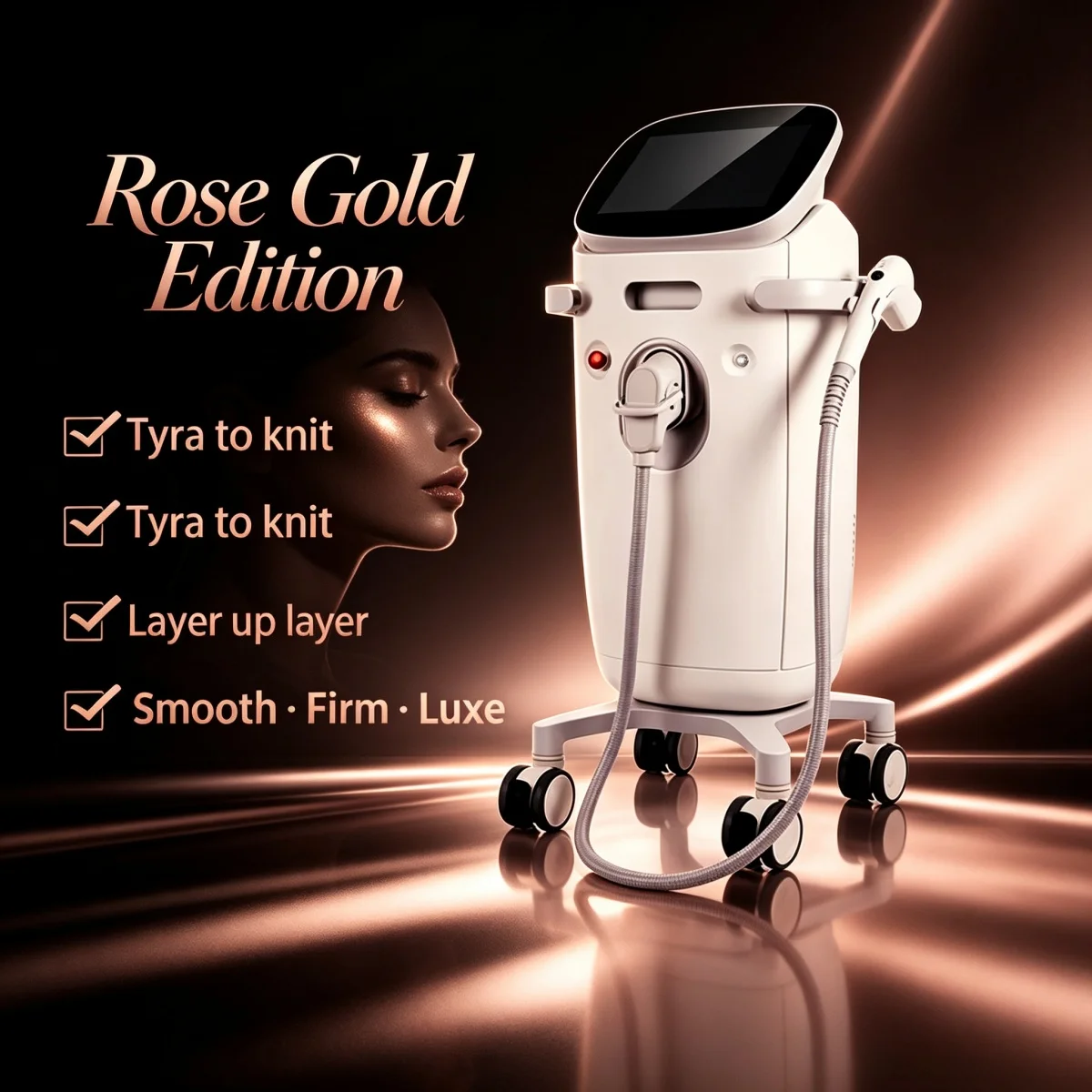 Ultrasonic Skin Tightening and Lifting Device Anti Aging Facial Machine for Neck Eye Area Sagging Skin Suitable for Spa