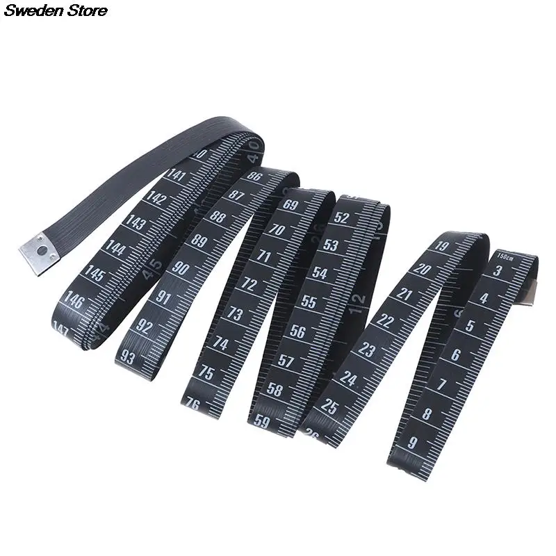 1.5M Sewing Ruler Meter Sewing Measuring Tape Body Measuring Ruler Sewing Tailor Tape Measure Soft Black