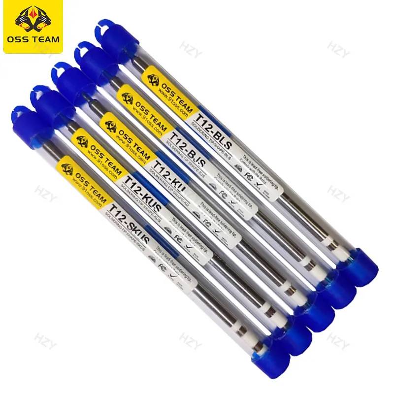 OSS T12 Series Tip Electric Soldering Tips For Hakko Fx951 T12-X T12-D ST91 ST92 Soldering Station Handle