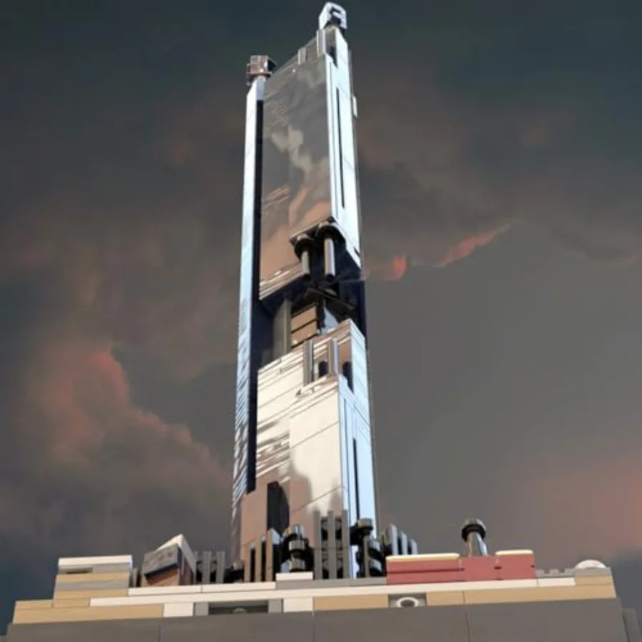 Moc future city 17 blocos de construção conjunto kit modelo de arquitetura avançada conjunto de blocos de construção de cena de rua projetado por rad0lf ótimo