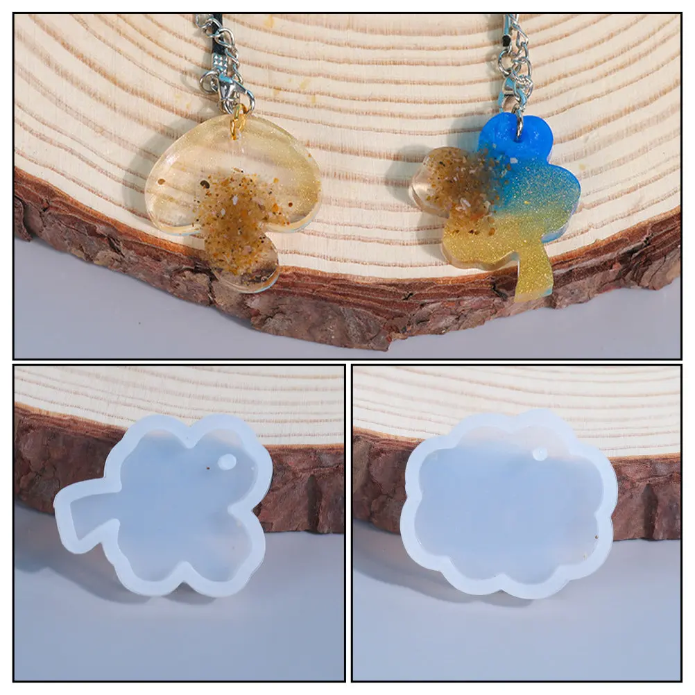 

3Pcs Silicone Jewelry Casting Mold Pendant DIY Mould for Resin Epoxy Crafting Lightweight Compact Strong Break Resistant Tool