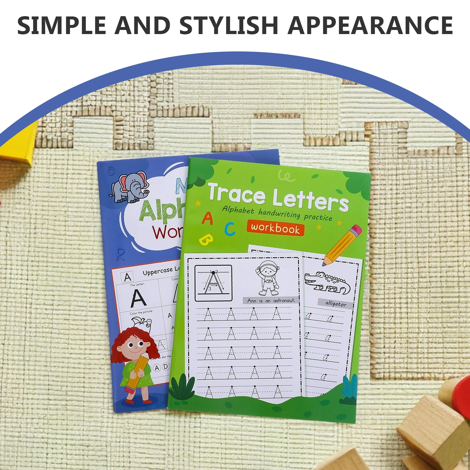 2pcs Alphabet Writing Practice Workbook: Letter Tracing Book Preschool Handwriting Practice Uppercase Lowercase Letters
