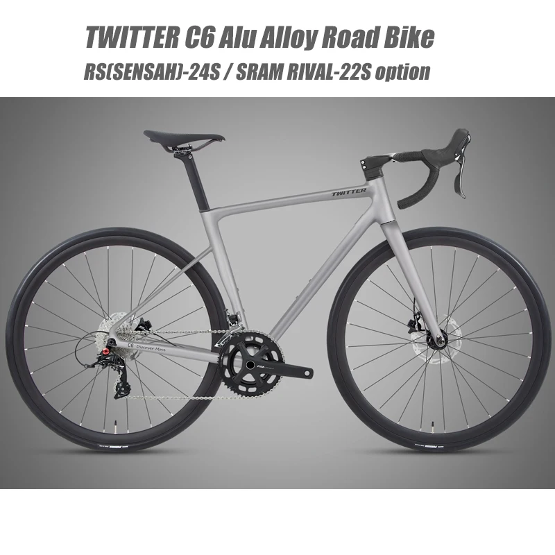

Дешевые 700X28C Twitter C6 алюминиевые дорожные велосипеды SENSAH 24S RIVAL-22S гидравлический тормоз мужской велосипед с внутренними кабелями на продажу