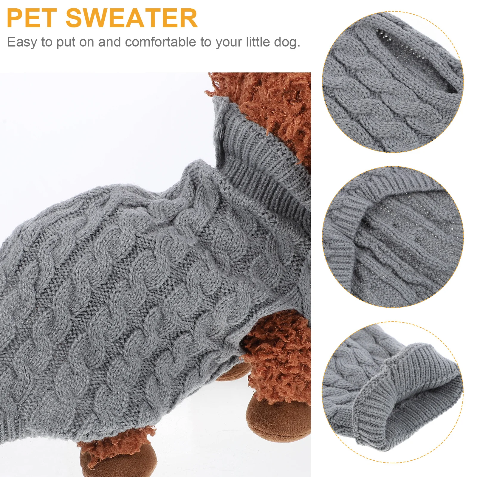 

Pet Clothing Knitted Dog Sweater Sweaters for Small Dogs Autumn And Winter Clothes Coats Medium