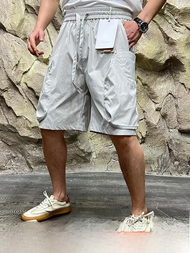 

Outdoor Men's ort Pants Breathable 3D Tailoring Large kets Qui Dry Comfortable Polyester Fiber Summer New Arrival