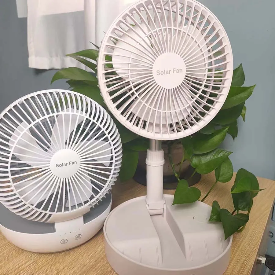 Mini dc6v ventilador solar luz da noite mesa tipo superior do agregado familiar usb telefone bateria recarregável ventilador dropshiping