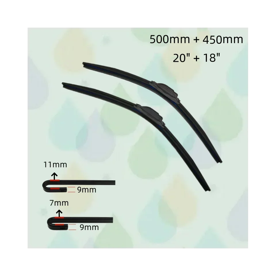 

Wiper blades for Honda Integra 1993-2001 Honda Civic Saloon 1998-2003 (500mm + 450mm) All-Season Auto Windshield