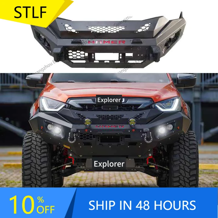 

STLFDMAX Steel Front Bumper Bar for D-max Dmax Steel Bull Bar Extension Auto Lighting Parts Pickup Bull Bar