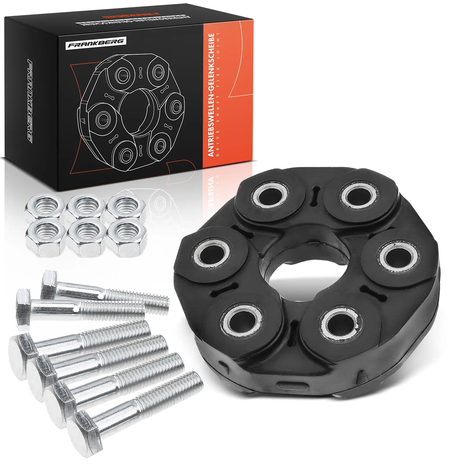 Frankberg 1x Hardy disc Cardanas voor BMW E36 E46 E90 E91 E92 E60 E61 E81 E87 X1 MINI 26111207785 26111204294