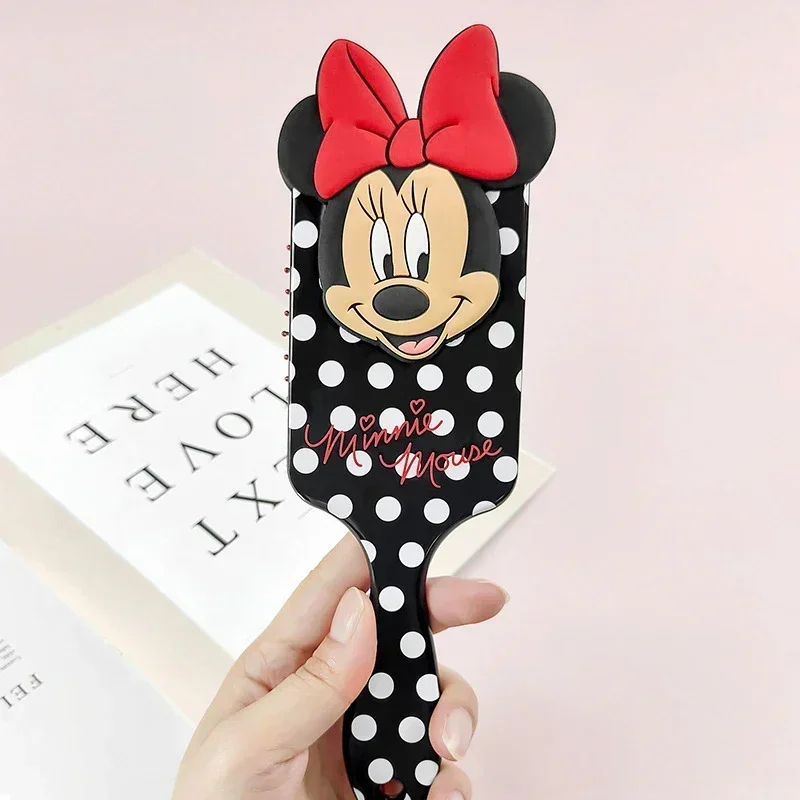 Kawaii Minnie children\'s airbag massage comb Miniso cartoon mouse square hair brush Disney girls hair comb gift for girls