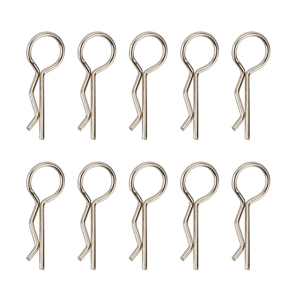 A84F-10PCS RC Car Shell Body Clips R Pin Buckles For Axial SCX6 Traxxas MAXX Arrma Kraton 1/5 1/6 1/7 1/8 RC Car Parts