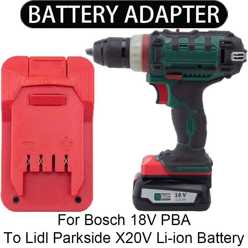 

Battery Adapter/Converter for Lidl Parkside X20V Li-Ion Tools to Bosch 18V PBA Li-Ion Battery Adapter Power Tool Accessories