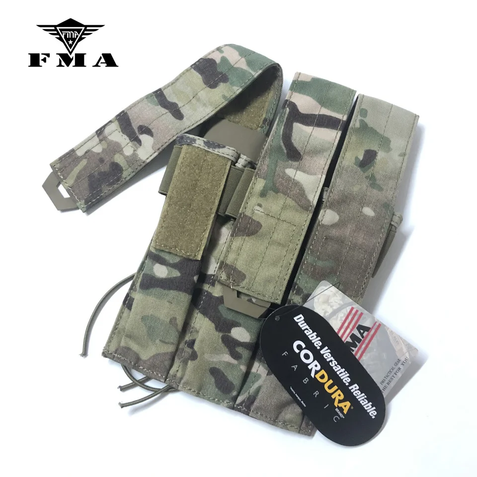 FMA Triple Magazine Pouch Kriss Vector MOLLE Mag Carrier SMG Mag Camo Tactical Molle bags