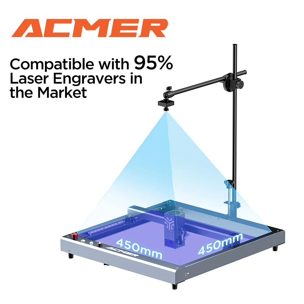 

ACMER A500 Laser Engravers Camera Lightbrun Camera Precise Positioning HD Industrial Camera Compatible with 95% laser co2 camer