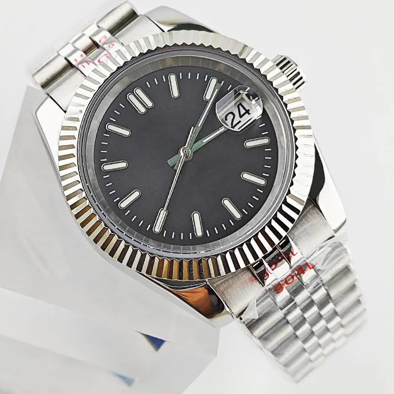 

36mm/39mm Watch Case Sapphire Glass 316L Stainless Steel NH35 Case Fit NH35 movement automatic Watch accessories