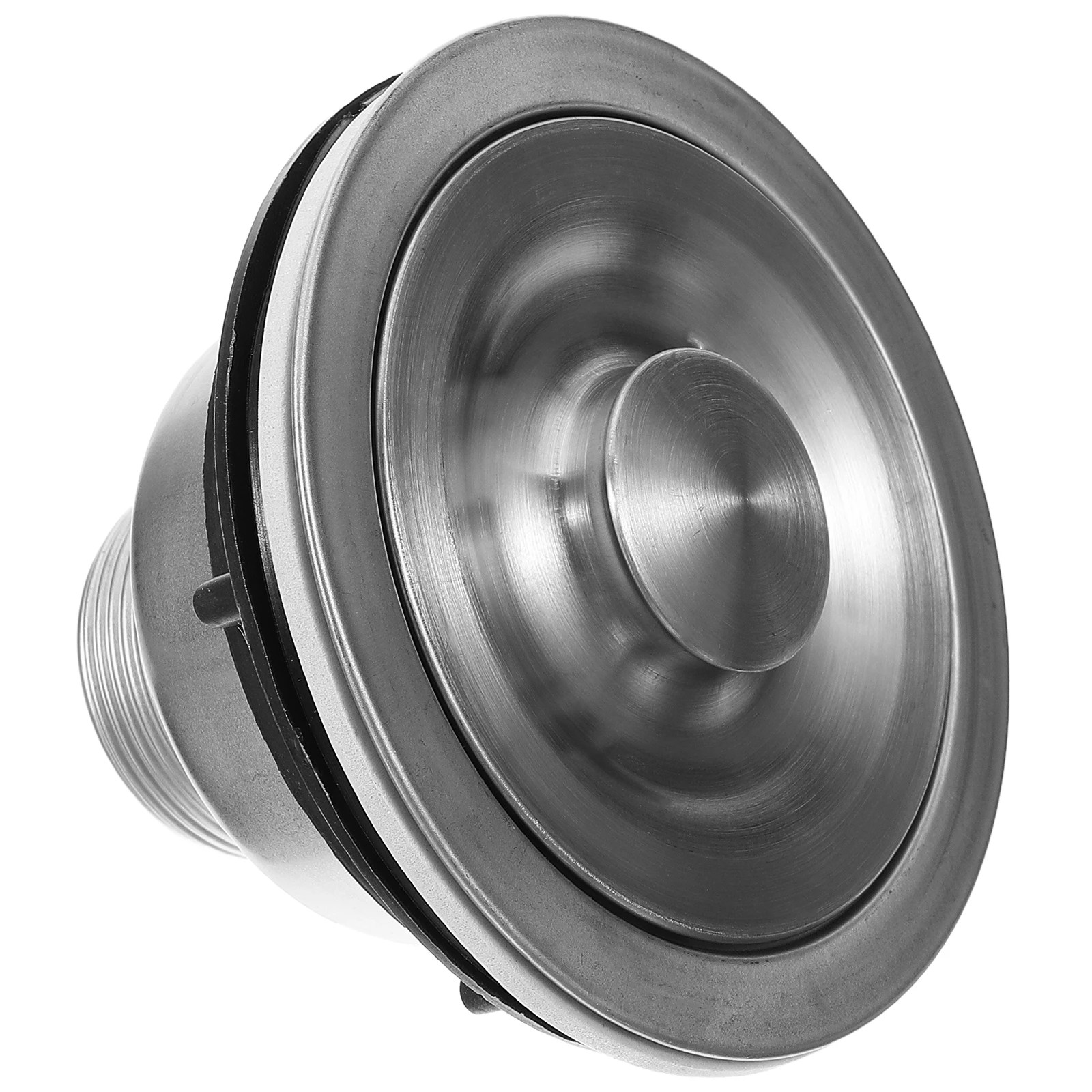 

Kitchen Drain Strainer Stainless Steel Removable Basket Assembly Sealing Lid Durable Rustproof Home Decoration