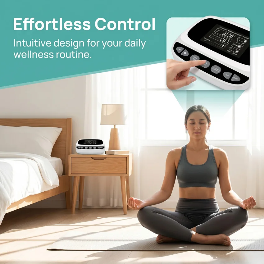

TMS Transcranial Magnetic Stimulation Machine rTMS Device for Depression Anxiety Insomnia Stroke Therapy Non-invasive Brain Stimulation Home Use