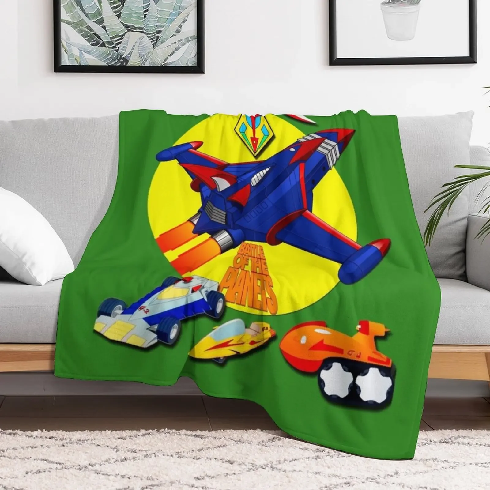 Battle of The Planets Gatchaman Vehicle Logo \t Throw Blanket decorative Luxury St Fashion Sofas Blankets