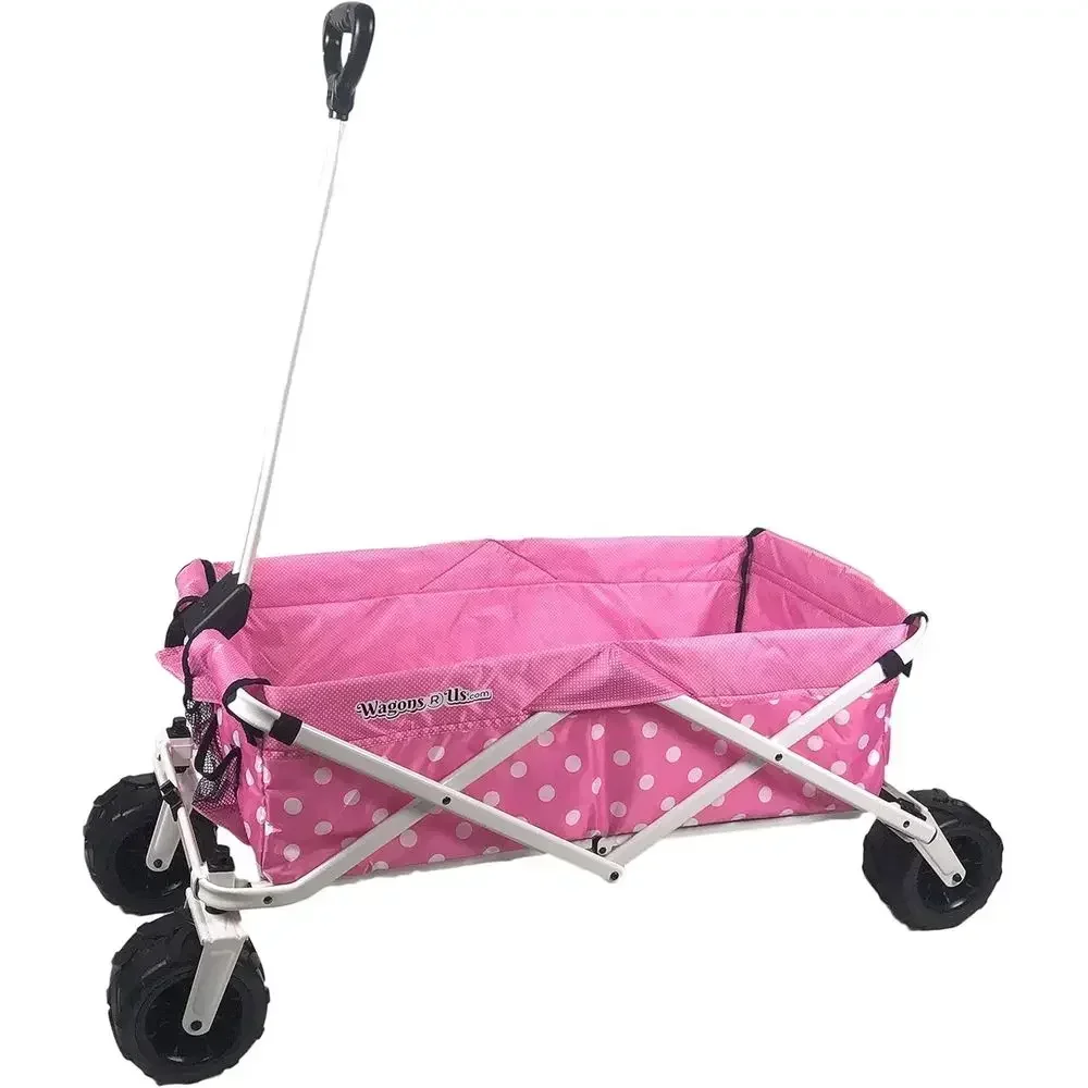All-Terrain Collapsible Kids Wagon with Water Bottle Holder - Perfect for Beach, Park & Outdoor Events