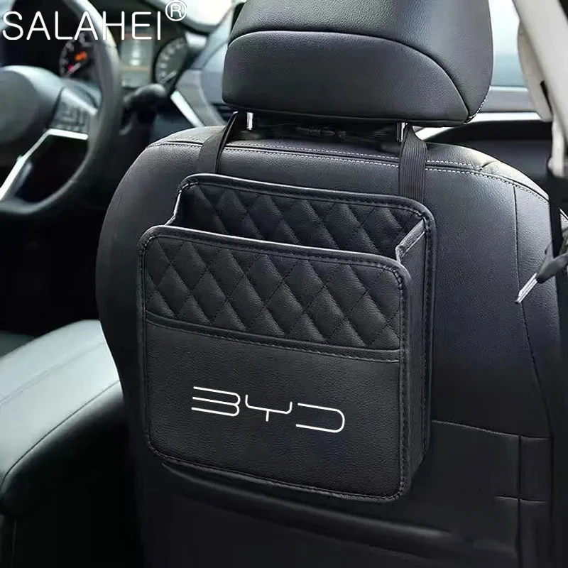 Car Seat Headrest Organizer Storage Holder For BYD M6 G3 G5 T3 13 F3 F0 S6 S7 E5 E6 L3 tang yuan atto3 song Covers Accessories