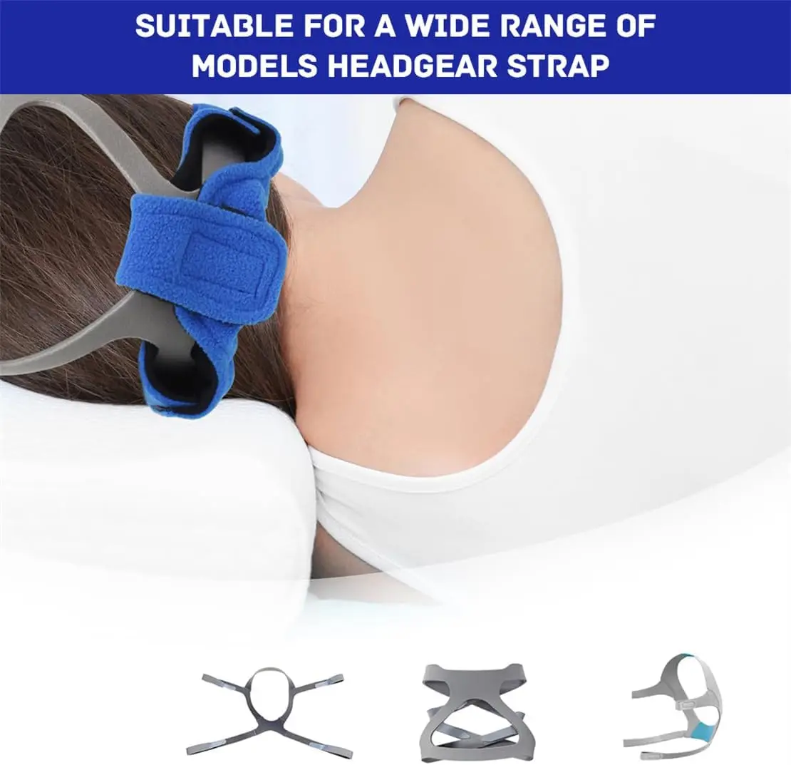 CPAP Strap Pads Soft Fleece Mask Headgear Cushion Covers, Reusable Comfort Neck Cheek Protector Wrap to Reduce Red Marks & Skin - view 5