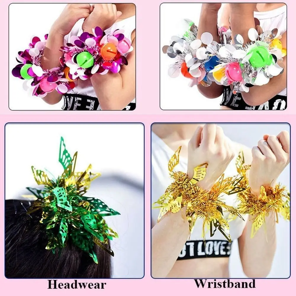 2pcs High Quality Apply to Sports Sports Game Pompoms 10 Styles Cheering Flower Ball Wrist Flower Sports Games Bracelet