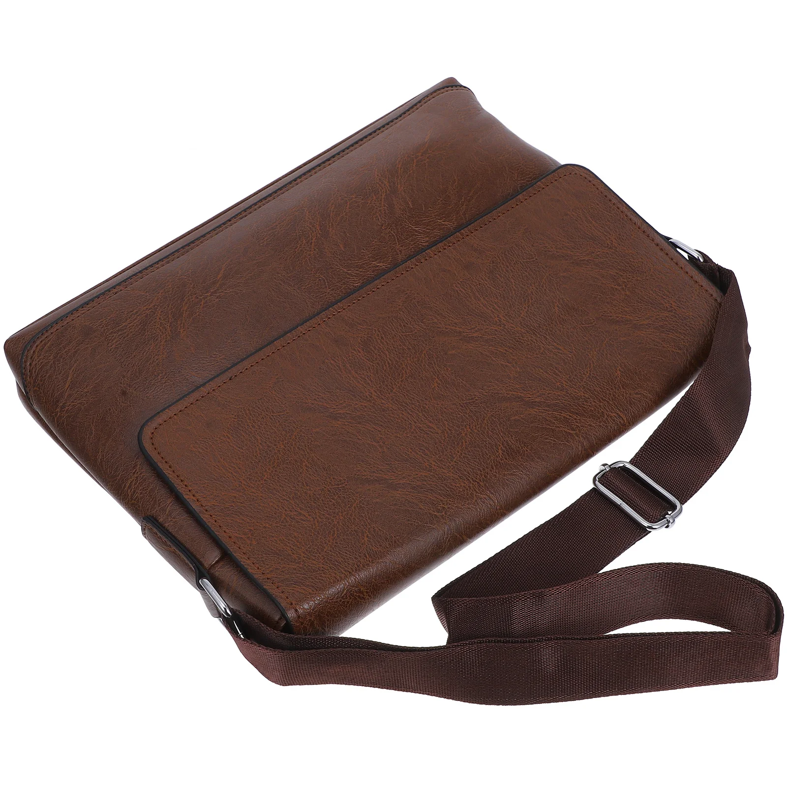 

Light Brown Shoulder Bag For Men Fashion Crossbody Briefcase Storage Pouch Daily Use Man Bag Laptop